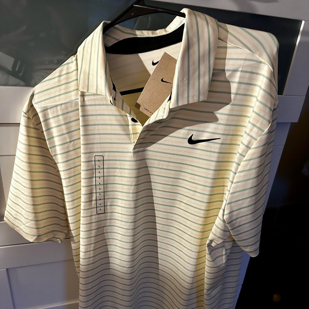COPY - Nike Men's Dri-FIT Tour Striped Polo Men's size Large L NWT